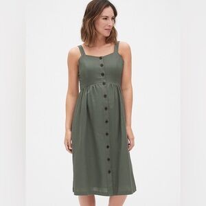 GAP Maternity Apron Midi Dress